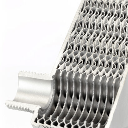 Plattenwärmetauscher Querschnitt